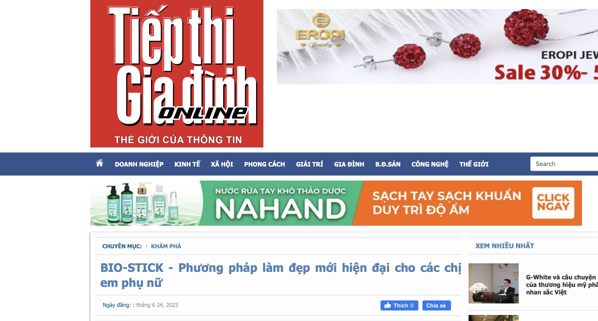 BIO-STICK - Phương pháp làm đẹp mới hiện đại cho các chị em phụ nữ